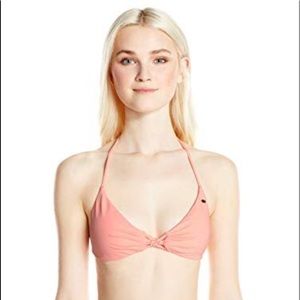 Salt water solids triangle bikini